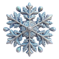 extraordinary abstract A delicate snowflake with intricate fractal patterns, premium png