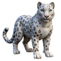 beautiful traditional A snow leopard with its spotted coat authentic png
