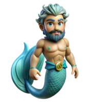 wonderful abstract Triton, merman, son of Poseidon premium png