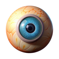 impressive minimalist A single, stylized human eye with intricate patterns in the iris, original png