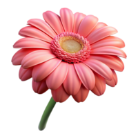 serene contemporary Single gerbera daisy original png
