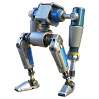 stunning creative Advanced robotic exoskeleton leg with hydraulic actuators and sensors authentic png