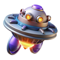 wonderful minimalist Alien spaceship engine with glowing plasma exhaust and intricate details high quality png
