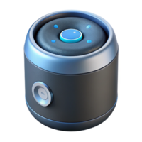 vibrant artistic Smart speaker with voice assistant activated 4K png
