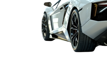 HighPerformance Sports Car Rear View with Sleek Design and Aerodynamic Features for Automotive png