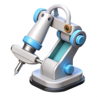 vibrant vintage Robotic surgical tool with precision blades high quality png