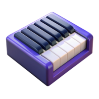 serene contemporary Piano keys, high resolution png