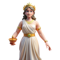 impressive minimalist Hera, Goddess of Marriage, regal pose, original png