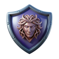 wonderful abstract Aegis shield, with Medusa's head, high quality png