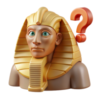 impressive abstract Sphinx riddle, challenging question, high resolution png