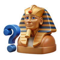 dramatic abstract Sphinx riddle, challenging question, exclusive png