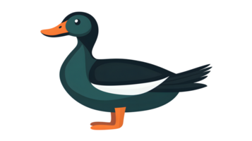 Cartoon Duck Illustration with Vibrant Colors and Simple Design for Various Creative Projects png