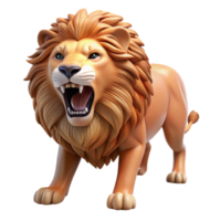 magnificent classic A roaring lion, head and mane detailed png