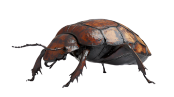 Detailed 3D Render of a Shiny Insect with Metallic Texture and Intricate Design Perfect for Na png