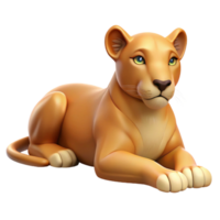 stunning creative A resting lioness professional png