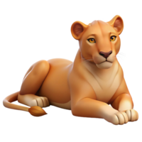 impressive artistic A resting lioness genuine png