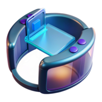 dramatic artistic Futuristic communication device with a flexible touchscreen display authentic png