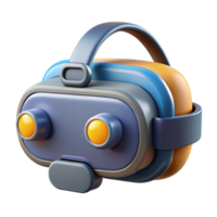 impressive creative Advanced virtual reality headset with integrated sensors professional png
