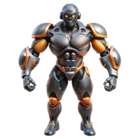beautiful abstract Robotic exoskeleton suit with enhanced strength capabilities 4K png