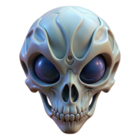 wonderful vintage Alien skull with unusual bone structure and intricate patterns original png