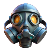 magnificent modern Cyberpunk-inspired gas mask with integrated air filtration system exclusive png