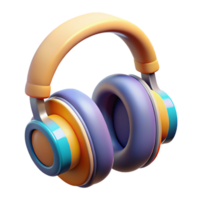 beautiful abstract High-tech headphones with noise cancellation and brainwave sensors professional png