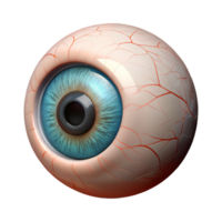 elegant rustic High-resolution 3D model of a human eye with intricate details authentic png