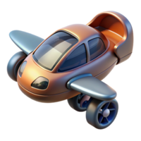 beautiful traditional Conceptual design of a flying car with vertical takeoff and landing capabilities exclusive png