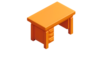 A sleek modern desk with drawers in a minimalist design for office or home use png