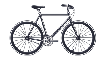 A sleek minimalist bicycle design with a focus on clean lines and functionality ideal for urb png