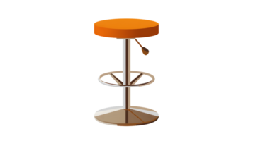 Adjustable Bar Stool with Footrest and Swivel Base Modern Design for Home or Office Use png