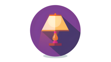Elegant Table Lamp with Warm Glow A Stylish Addition to Home Dcor and Lighting Solutions png