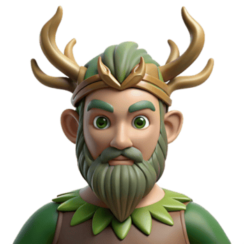 deslumbrante criativo cernunnos, céltico chifrudo Deus, natureza divindade, exclusivo png