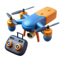 magnificent rustic Drone with camera and remote control professional png