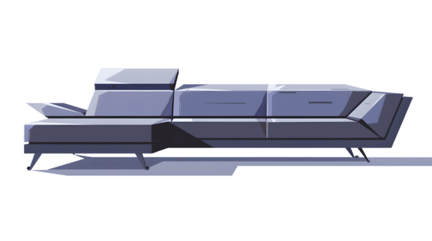 Futuristic Vehicle Design with Angular Geometry and Sleek Lines for Technology and Innovation C png