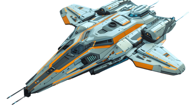 Futuristic Spacecraft with Sleek Design and Advanced Features for SciFi Enthusiasts and Game D png
