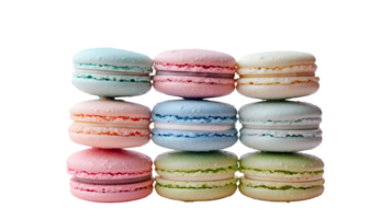 Delightful Array of Colorful Pastries with Smooth Fillings and Crisp Shells Perfect for Culina png