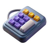 magnificent abstract Keyboard with numeric keypad, detailed png