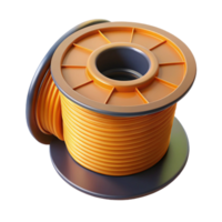 impressive abstract 3D printer filament spool, high quality png