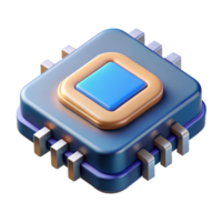 serene vintage Microchip with integrated circuit, authentic png