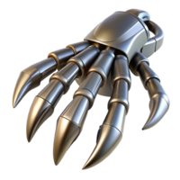 impressive abstract Robot claw, metallic, sharp talons exclusive png