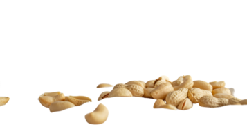 Heap of Freshly Shelled Nuts on a Black Background Ideal for Culinary and Health Food Themes png