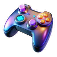 Maravilhoso minimalista futurista jogos controlador com brilhando botões e ergonômico Projeto profissional png