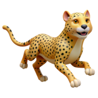elegant rustic A running Cheetah, authentic png