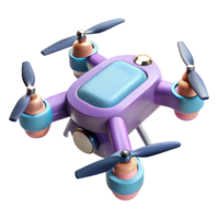 serene creative A drone, quadcopter design, 4K png