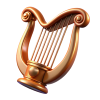 magnificent creative Siren's lyre, enchanting instrument, musical, high resolution png