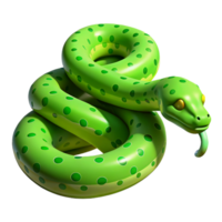 extraordinary classic A slithering Green Tree Python, authentic png