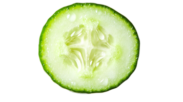 Fresh Sliced Cucumber on Black Background HighQuality Detailed Image for Culinary and Health png