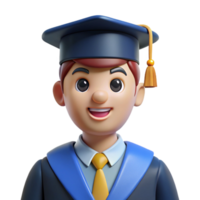 wonderful abstract Graduate student in cap and gown original png