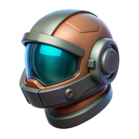 magnificent minimalist Sci-Fi Helmet, visor down, glowing HUD display professional png